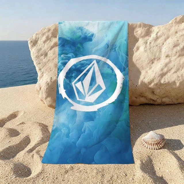 Volcom Strandtuch mit Grafikdesign in Blau, B/H: 40 x 70 cm - Bild 1