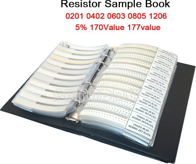 PUMUDDSY SMD Widerstand Sortier-Kit mit 5% Toleranz für 0201 bis 1206 Bauformen - Bild 1