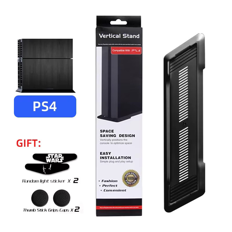 DATA FROG Kühlhalterung in Schwarz als vertikaler Dock-Ständer für PS4, PS4 Pro und PS4 Slim - Bild 4