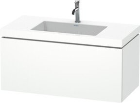 Duravit L-Cube Waschtischunterschrank c-bonded, Wandhängend, Weiß Matt, B/T: 100 x 48 cm - Bild 1