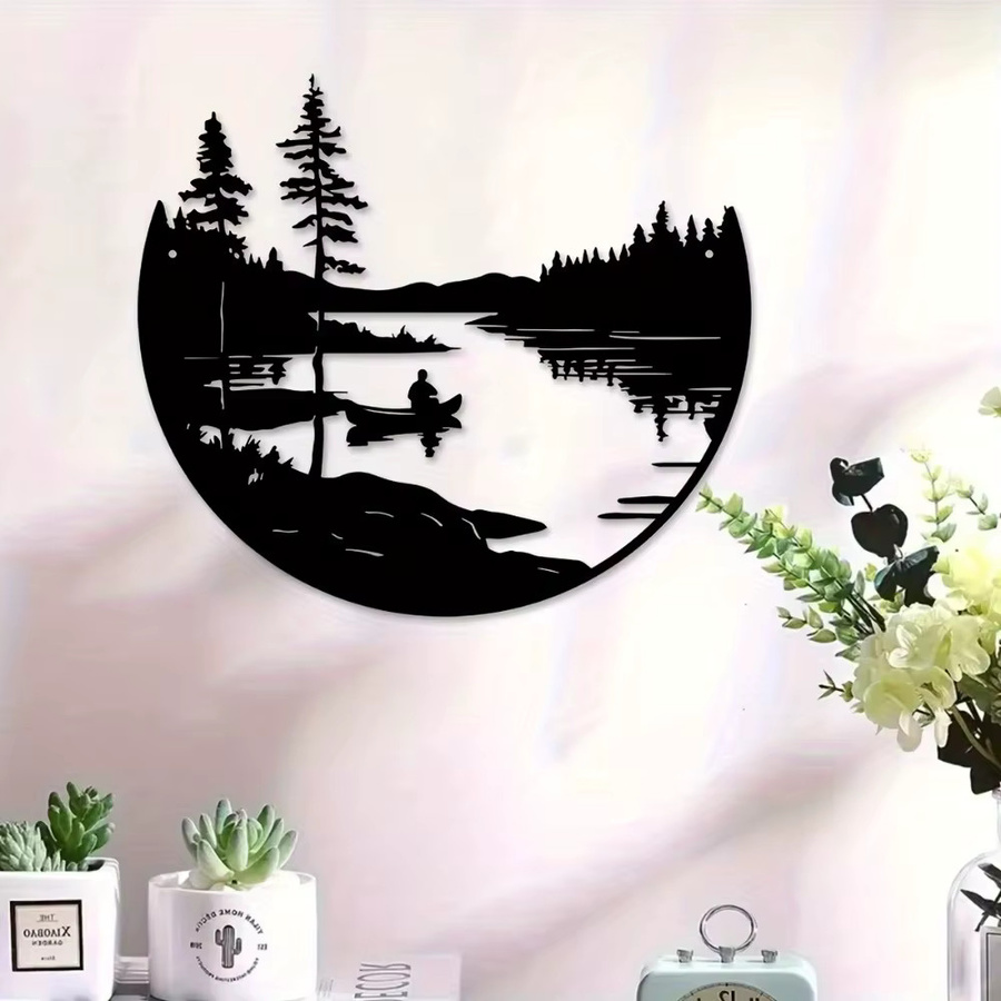 Elegante Wanddekoration aus Metall von CIFBUY für dein Wohnzimmer oder den Eingangsbereich - Bild 3