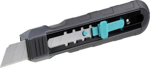 Wolfcraft 4333000 Dual Schaber-Messer mit 18mm Snap-Off Klinge in Grau - Bild 1