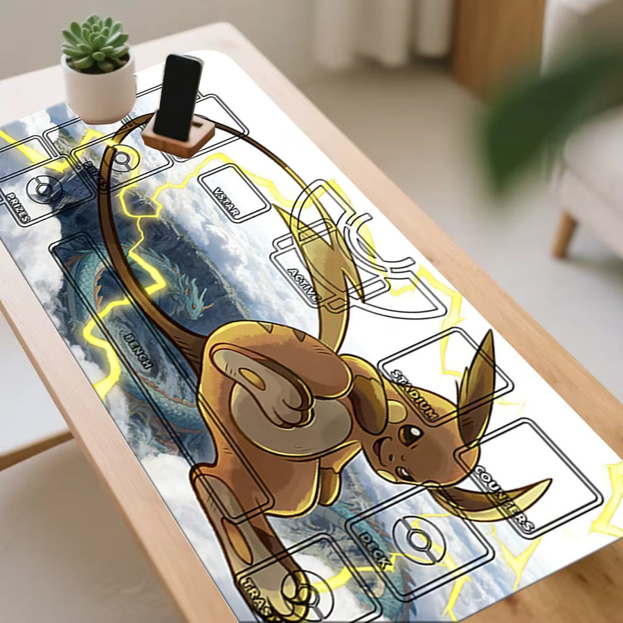 Potdemiel Pokémon Raichu Thunder Dragon TCG Spielmatte, Gaming-Mauspad - Bild 2