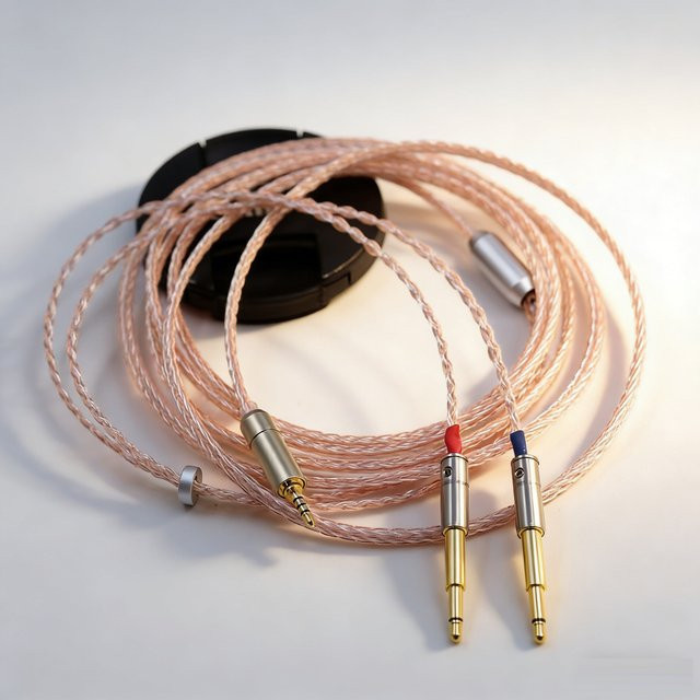 Meze 2,5 mm TRRS-Kopfhörerkabel für 99 Classics NEO NOIR Headset, 16-adrig, HiFi, Schwarz - Bild 1