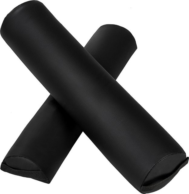 tectake Lagerungsrollen-Set aus Kunstleder in Schwarz, B/T/H: 64 x 8 x 14 cm - Bild 1