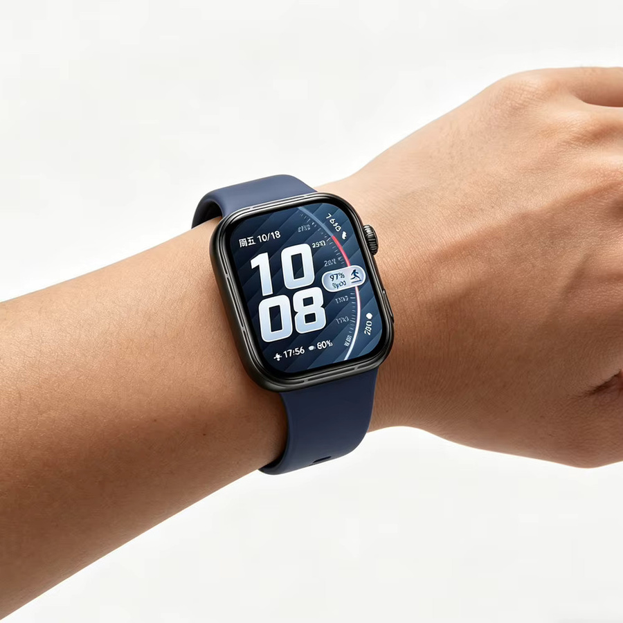 Huawei Uhrenarmband Silikon, Weiß, Unisex - Bild 1