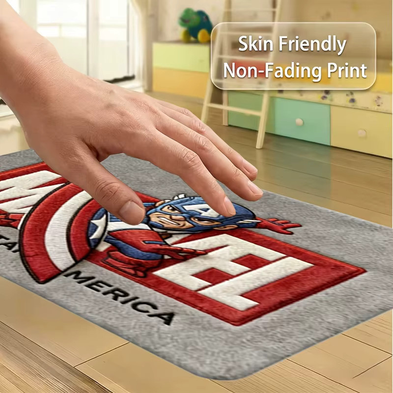 MARVEL Captain America Shield Teppich von BEAST KINGDOM, rund, mehrfarbig, Durchmesser: 140 cm, Höhe: 1 cm - Bild 5