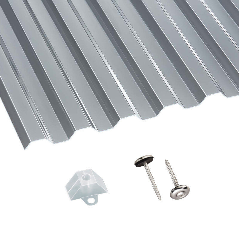 Scobalit Terrassendach-Set aus Polycarbonat Doppelstegplatten in Grau - Bild 1