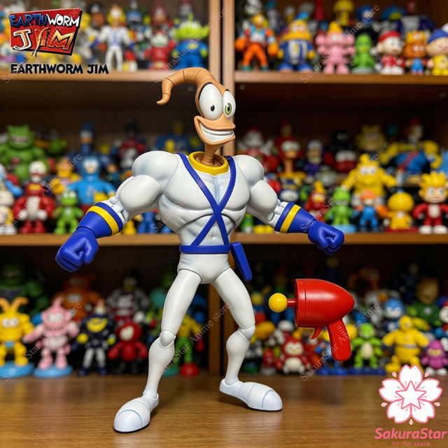 Bandai Earthworm Jim Bob Psy-Crow Professor Monkey Sammlerfigur, Actionfigur - Bild 1