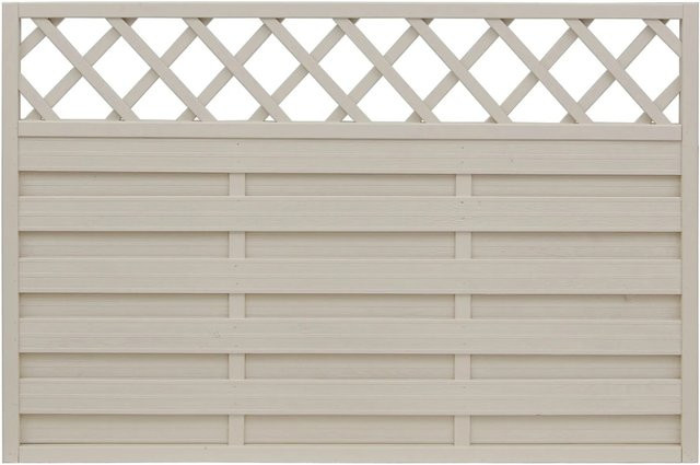 Sichtschutzzaun-Element Country Cream von Andrewex aus Holz, beige, blickdicht, 3-fach lasiert, B/H: 120 x 180 cm - Bild 1