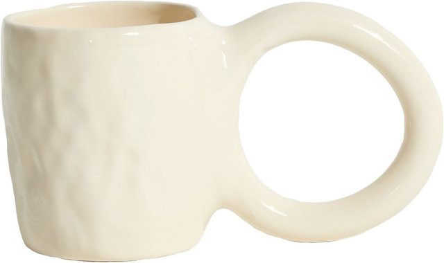 Petite Friture Donut Espresso Tasse aus Keramik in Beige und Weiß - Bild 1