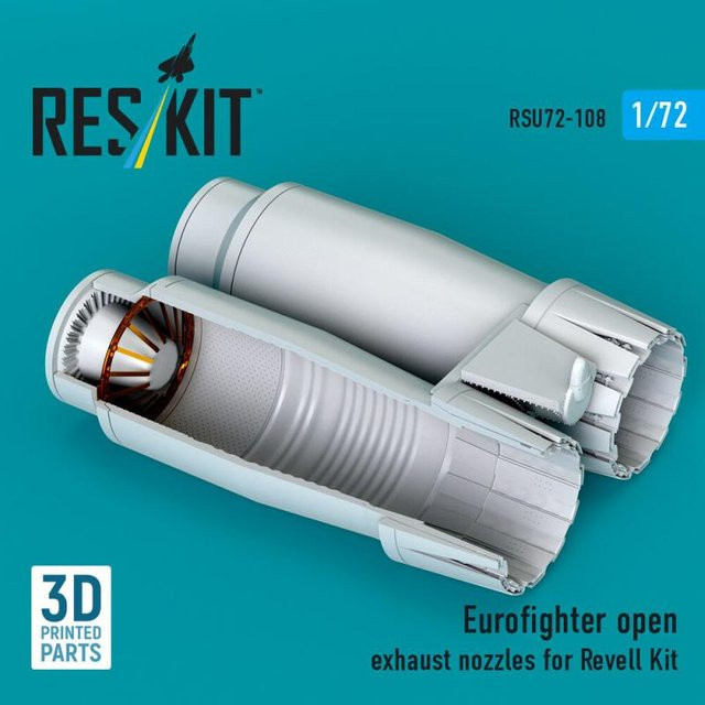 Revell Eurofighter - Open exhaust nozzles, 3D Printed - Bild 1
