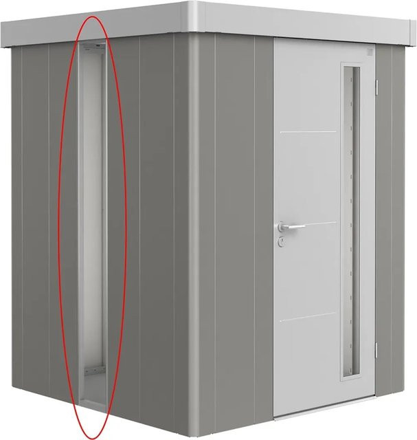 Biohort Getöntes Lichtpaneel Neo für Gerätehaus in Quarzgrau-Metallic, Breite: 32 cm, Länge: 207 cm - Bild 1