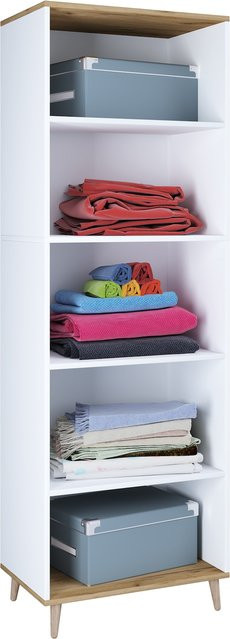 VCM Mehrzweckschrank aus Holz mit 5 Fächern als Schuhregal, H x B x T: 240 x 70 x 39 cm - Bild 1