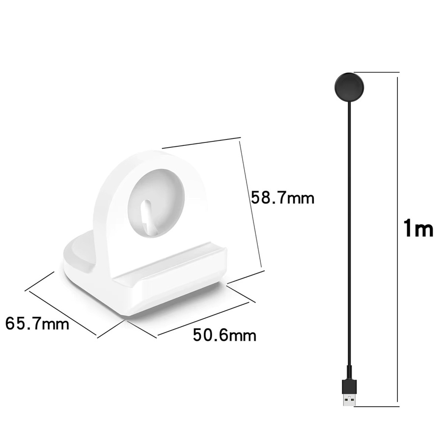 CHIICSMART Ladestation Silikon, Schwarz, Google Pixel Watch 1 Zubehör - Bild 3