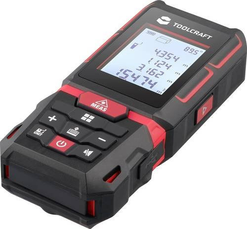TOOLCRAFT LDM XG40 L Laser-Entfernungsmesser mit IP65 Schutzart in Schwarz, Reichweite 40m - Bild 1