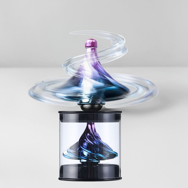 Meade Windgetriebenes Gyro-Entspannungsspielzeug, buntes Gyro-Fidget-Spielzeug - Bild 1