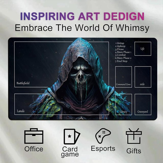 Mairuige Totenkopf-Bild, Spielmatte, Magic: The Gathering, Zubehör - Bild 1