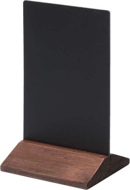 VEGA Kreidetafel-Tischaufsteller Piccolo, 2er Pack, dunkelbraun, H x B x T: 16 x 8 x 10 cm - Bild 1