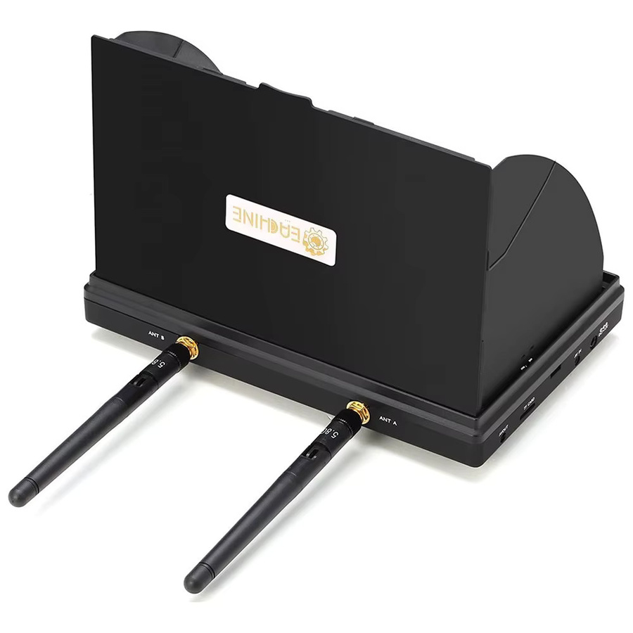 9IMOD LCD5802D FPV-Monitor mit 7 Zoll LCD-Bildschirm, DVR, 5,8G 40CH und Dual-Diversity-Empfänger in Schwarz - Bild 5