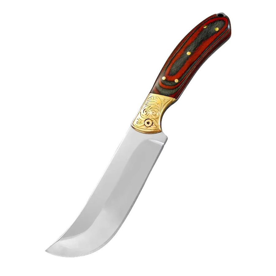 GuanQi Ausbeinmesser aus Edelstahl in Silber mit Holzgriff für Fleisch, Gemüse und Fisch - Bild 4