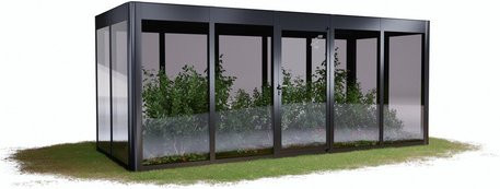 SunElements Gewächshaus SunGarden Power 5.2, B/H/T: 548 x 229 x 233 cm, anthrazit-metallic grau - Bild 1