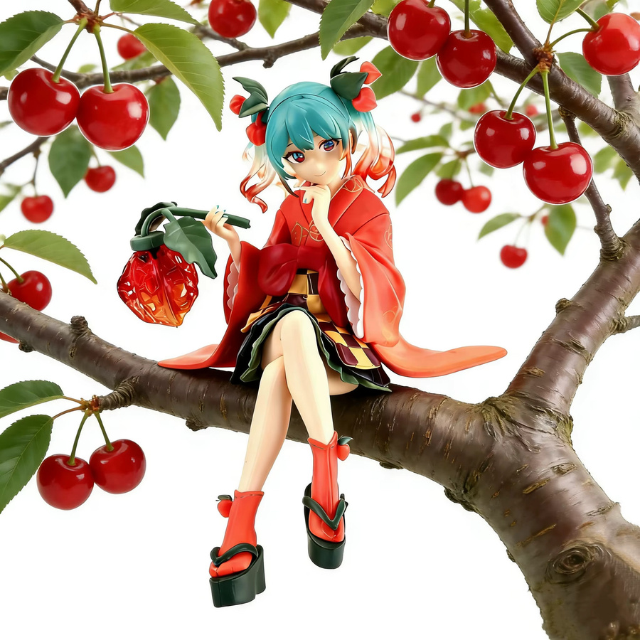 Bandai Hatsune Miku Laternen-Frucht-Kirsch-Figur, Einzelfigur, Kunststoff, Bunt / Mehrfarbig - Bild 3