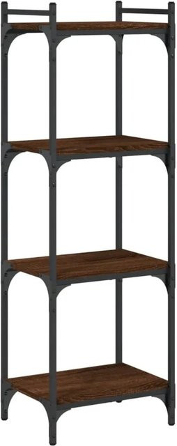 vidaXL Bücherregal im Industrial Design mit 4 Böden in Braun, B/T/H: 40 x 30 x 120 cm - Bild 1