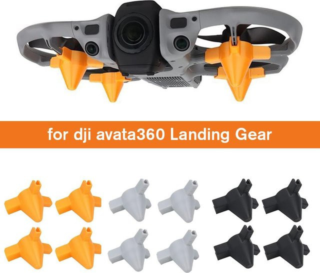 DJI Avata 360 Landegestell Fußabdeckung in Grau für erhöhte Höhe und verschleißfesten Schutz - Bild 1