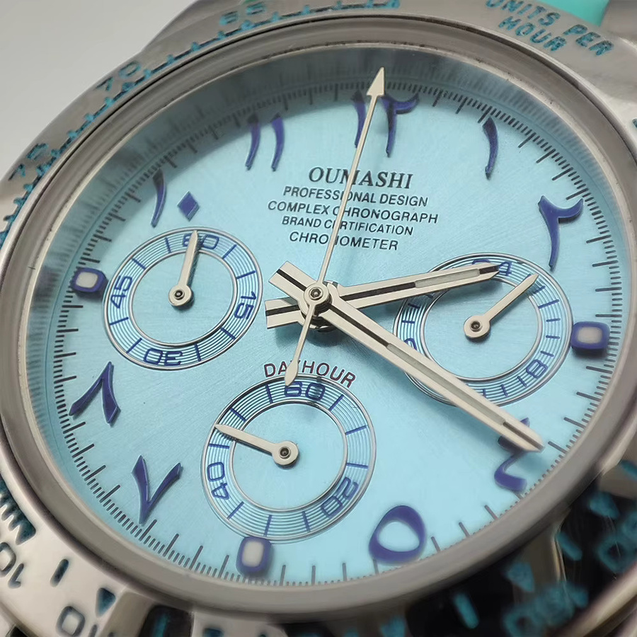 OUMASHI Chronograph, Quarz, Edelstahl, 39,3 mm, Herren - Bild 2