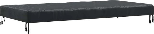 vidaXL Tischdecke Uni Schwarz, rechteckig, wasserabweisend und waschbar, B: 182 cm, T: 182 cm - Bild 1