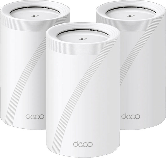 TP-Link Deco BE65 Pro WiFi 7 Mesh-System Tri-Band im 3er-Pack, Weiß - Bild 1