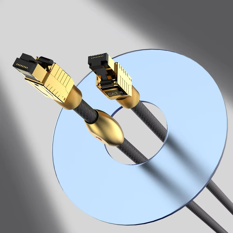 Viborg Audio LAN8 Cat8 Ethernet Kabel aus reinem Silber mit RJ45 Stecker, Schwarz/Silber - Bild 5