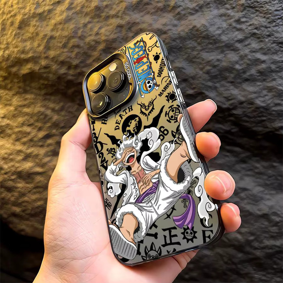 One Piece Ruffy Gear 5 Soft Cover Case für iPhone 14 15 16 17 Pro Max Plus Air 16e 11 12 13 in Multicolour - Bild 3