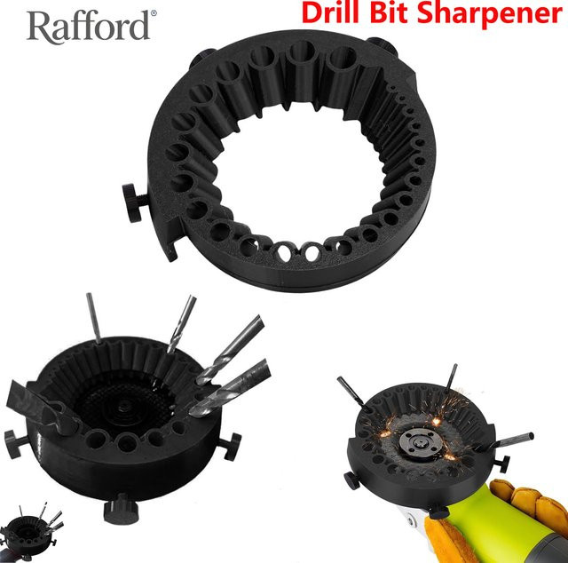 Rafford Bohrerschärfer für 2–13 mm Bohrer als Schleifaufsatz für 125 mm Winkelschleifer - Bild 1