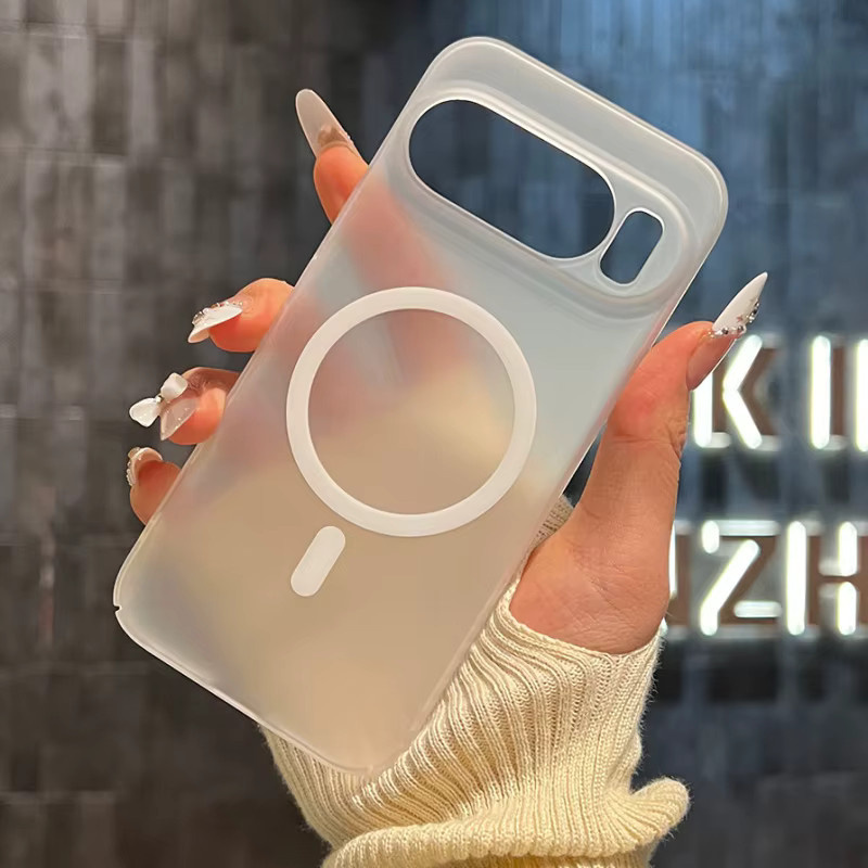 ForMagsafe Ultra Thin Case für Google Pixel 10 8 7 6 Pro, Rahmenlose magnetische Schutzhülle mit Kühlfunktion, Matt und Transparent - Bild 2