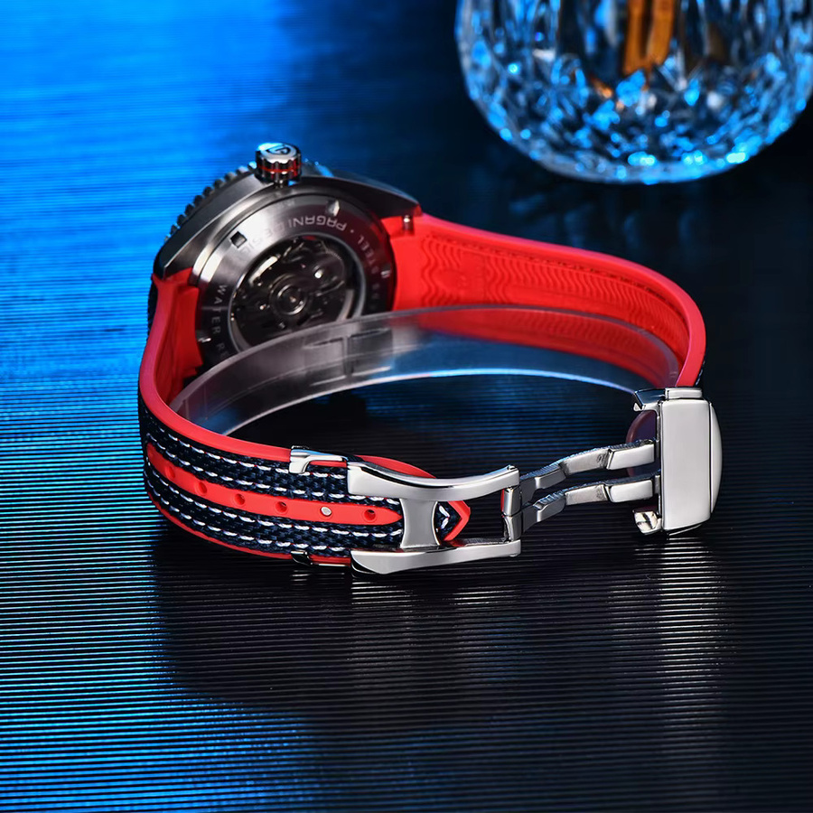 PAGANI DESIGN Armbanduhr, Automatik, Edelstahl, Saphirglas, Weiß, Herren - Bild 5
