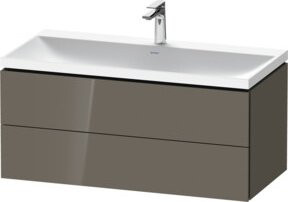 Duravit L-Cube Waschtischunterschrank in Grau, Wandhängend, mit 2 Schubladen, B: 100 cm, T: 48 cm, H: 48 cm - Bild 1