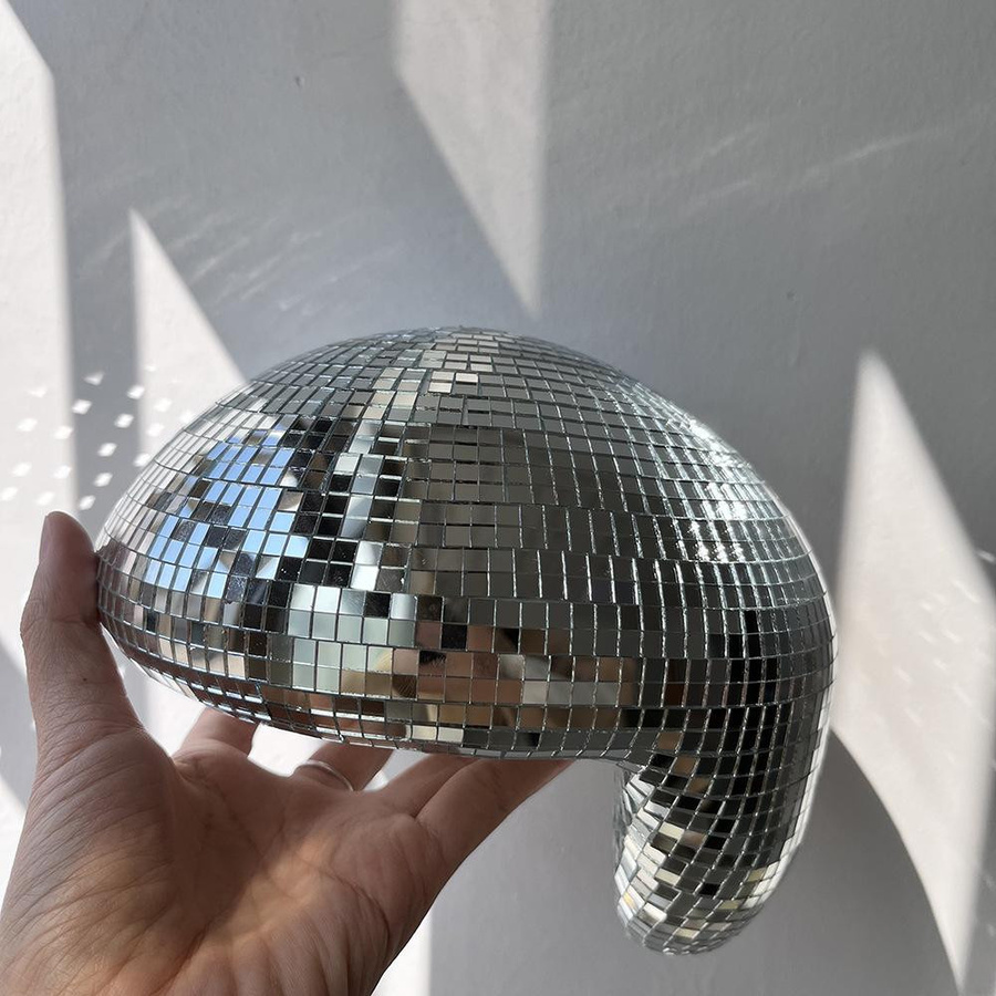 Siaoxie Disco Kugel aus Glas als Tisch-Deko für Party und Feierlichkeiten - Bild 3