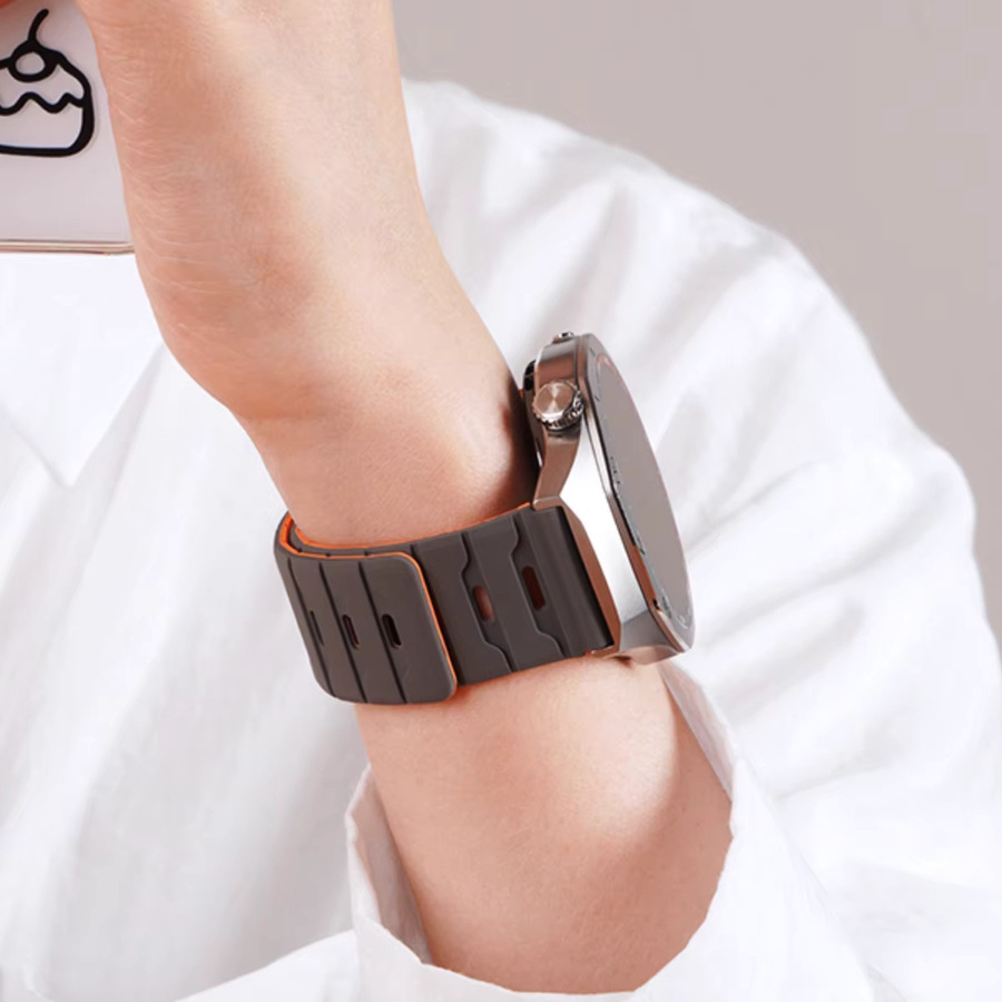 CHIICSMART Uhrenarmband Silikon, Magnetisch, Weiß, Unisex - Bild 2