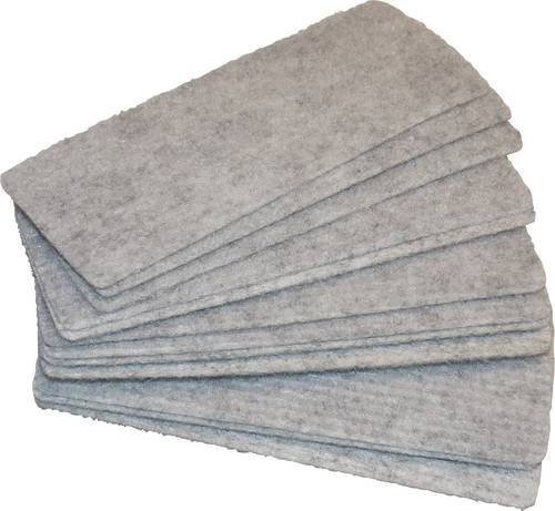 Dahle Tafelreiniger für Schreibtafeln aus Filz, Grau, B/T/H: 12,0 x 4,0 x 0,1 cm, 12 Stück - Bild 1