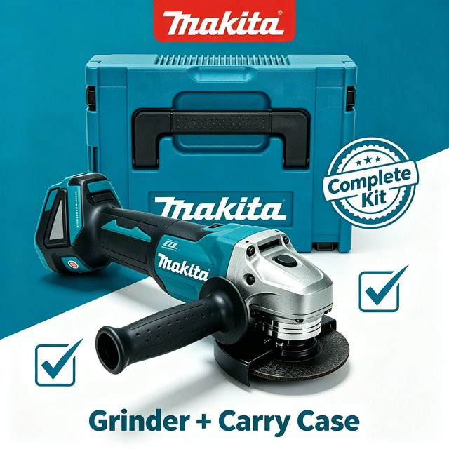 Makita DGA404 Bürstenloser Akku-Winkelschleifer 18V mit 125mm Schleifscheibe in Petrol - Bild 1
