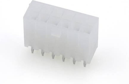 Molex Einbau-Stiftleiste Standard 12-polig in Weiß - Bild 1