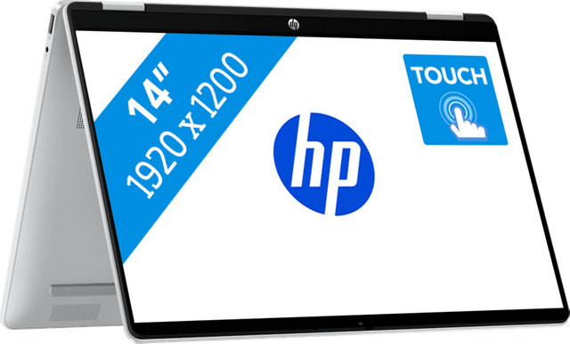 HP OmniBook 5 Flip 14-fp0077ng Convertible Laptop in Silber mit 14 Zoll Display, Intel Core 7, 16GB RAM und 1TB SSD - Bild 1