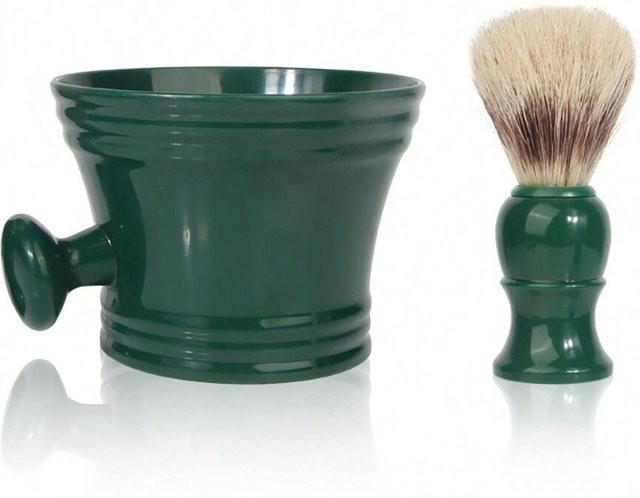 Bartpflege Set für Herren, Rasierschale und Bartbürste, 2 Stück - Bild 1