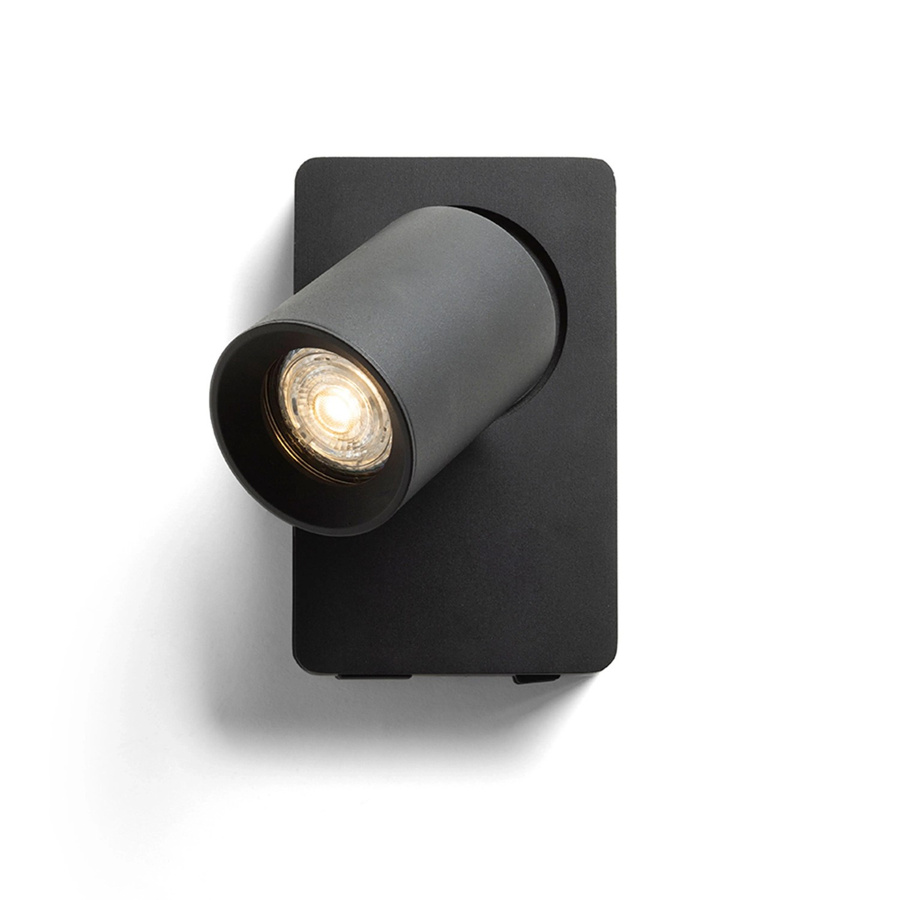 Rendl Deckenleuchte Voltera USB Schwarz mit 9 W und GU10 Fassung, verstellbar - Bild 2