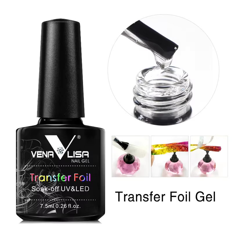 Venalisa Nagelfolien-Klebergel, Clear, Glänzend - Bild 3