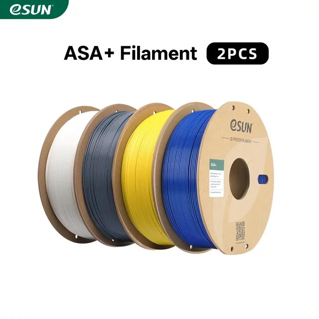 ESUN ASA Plus 3D-Druckfilament 1,75 mm, UV-beständig und schlagfest für den Außeneinsatz, 2 kg (2 x 1 kg) - Bild 1