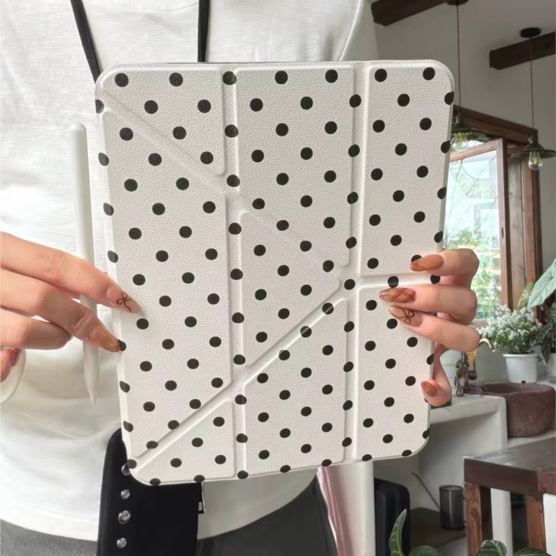 INS Tablet-Hülle Polka Dots im koreanischen Design für iPad Pro und iPad Air, Pink/Multicolour - Bild 2
