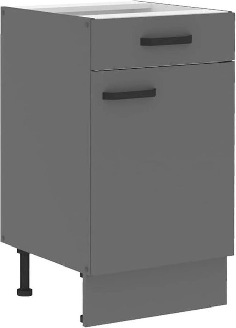 Küchenunterschrank NESSA in Anthrazit mit einer Breite von 50 cm - Bild 1